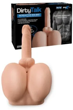 PDX Dirty Talk Interactive Bad Boy Vibrating Masturbator