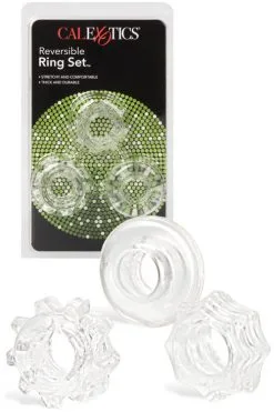 California Exotic Reversible Silicone Penis Ring Set (3 Pce)