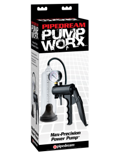 Pipedream Precision Pressure Gauge Penis Pump - Pistol Grip