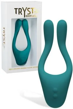 Doc Johnson Tryst 2 Bendable 5.75 Couple's Vibrator With Remote