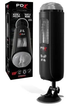 PDX Talking, Moaning & Milking 10.5 Masturbator With Suction Base