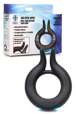 Trinity 4 Men 10X Cock Viper - 3.7 Dual Stim Silicone Cock Ring