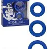California Exotic Admiral Universal Silicone Cock Ring Set (3-pce)