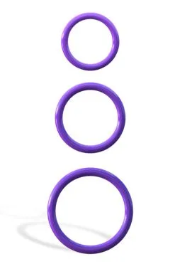 Pipedream Silicone Stamina Cock Rings (Set Of 3)