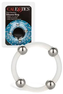 California Exotic Steel Beaded Silicone 1.5 Penis Ring