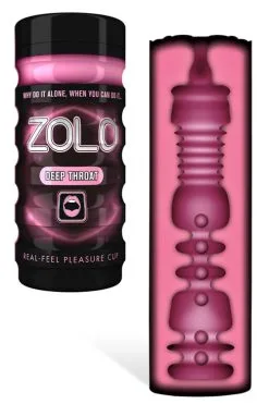 Zolo Real-Feel Pleasure Cup Masturbator - Deep Throat