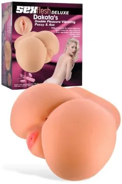 SexFlesh Realistic Vibrating Pussy & Ass