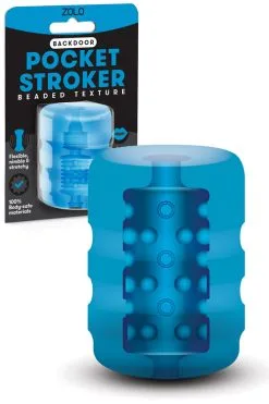 Zolo Pocket Masturbator & Oral Sex Toy - Beaded Texture