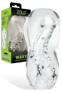 Zolo Gripz Wavy - 6 Textured Masturbator Sleeve