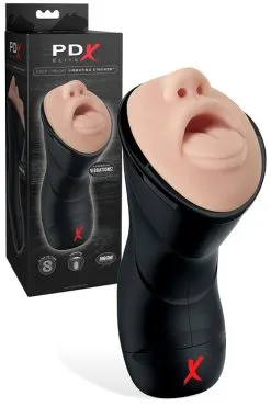 PDX Elite Deep Throat - 5.9 Vibrating Stroker