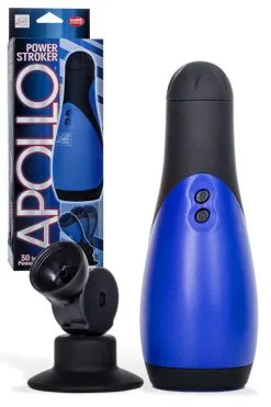 California Exotic Apollo Power Stroker - 8.5 Vibrating Masturbator With Suction Cup