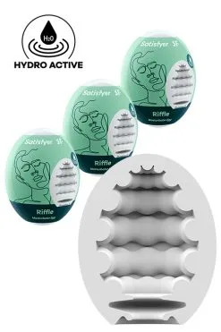 Satisfyer Masturbator Eggs 3-Piece Set Riffle