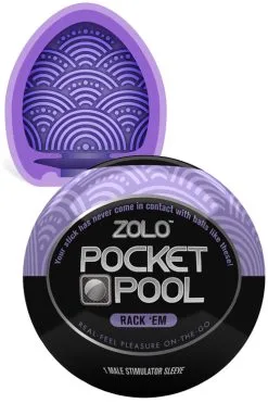 Zolo Pocket Pool Textured Masturbator - Rack 'Em