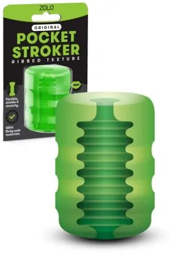 Zolo Pocket Masturbator & Oral Sex Toy - Ribbed Texture