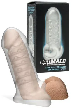 Doc Johnson Thick 6 Textured Penis Extension With Ball Strap
