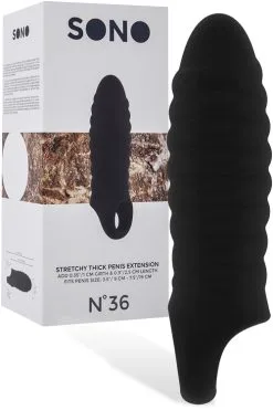 Sono 6 Thick & Stretchy Ribbed Penis Extension
