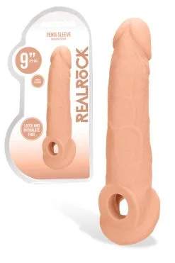 Shots Toys 9 Lifelike Penis Extension With Ball Strap