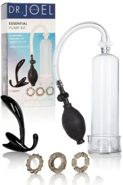 California Exotic 7.75 Penis Pump, 4.5 Prostate Massager & 3 Cock Rings