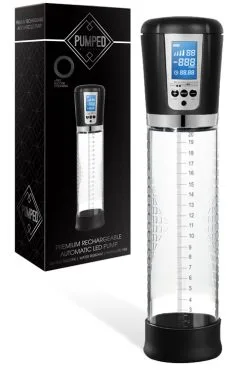 Shots Toys Rechargeable Automatic 11.4 Penis Pump - LED Screen