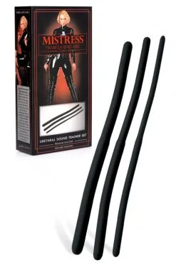 Mistress By Isabella Sinclaire Silicone Urethral Sound Trainer Set (3 Pce)