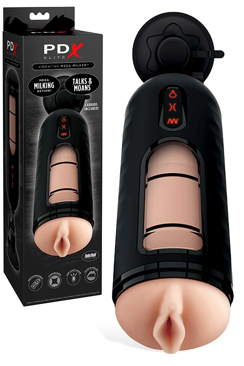 PDX Elite Mega Milker - 9.4 Vibrating Masturbator - Image 2