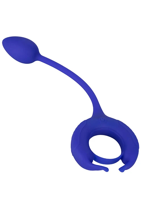 California Exotic Admiral Plug And Play Vibrating Weighted Cock Ring With Clitoral Teaser - Image 3