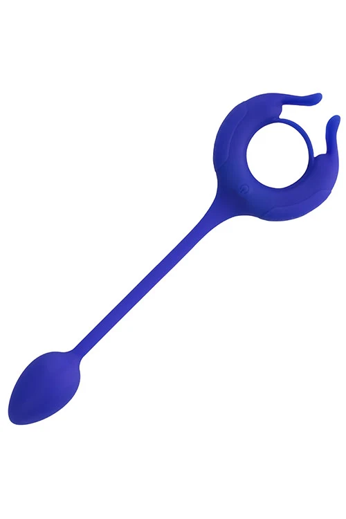 California Exotic Admiral Plug And Play Vibrating Weighted Cock Ring With Clitoral Teaser - Image 4