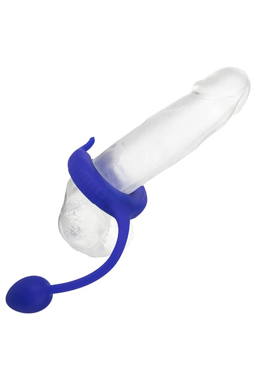 California Exotic Admiral Plug And Play Vibrating Weighted Cock Ring With Clitoral Teaser - Image 5