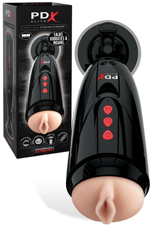 PDX Dirty Talk Beginner's Vibrating Masturbator - Image 5